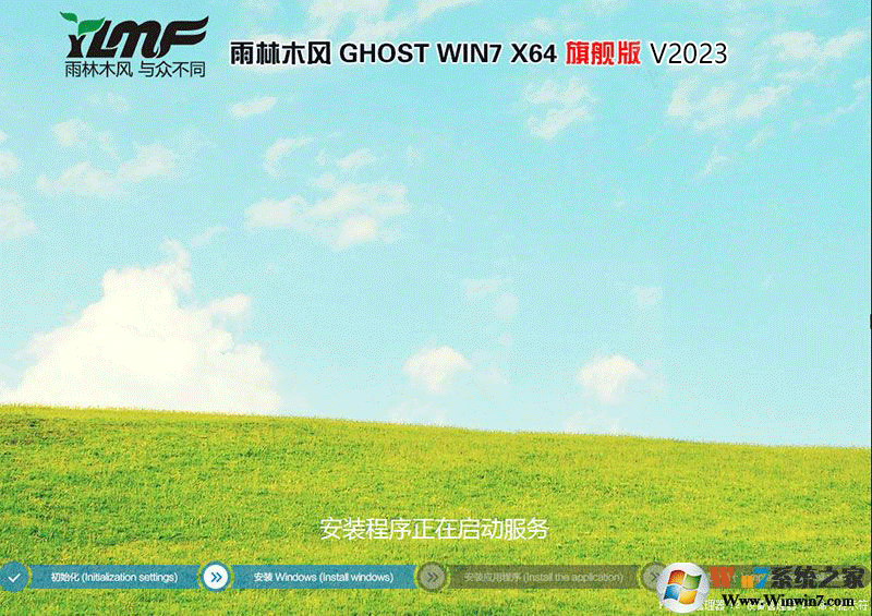 雨木風林GHOST WIN7 SP1 64位旗艦版純凈版系統盤V2023
